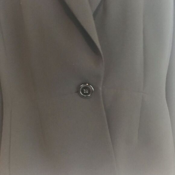 Kasper Blazer Women's Size 14 Black Long Sleeve One-Button Closure - Picture 5 of 9